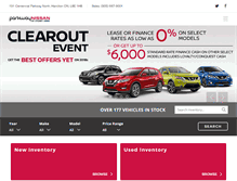 Tablet Screenshot of parkwaynissan.com